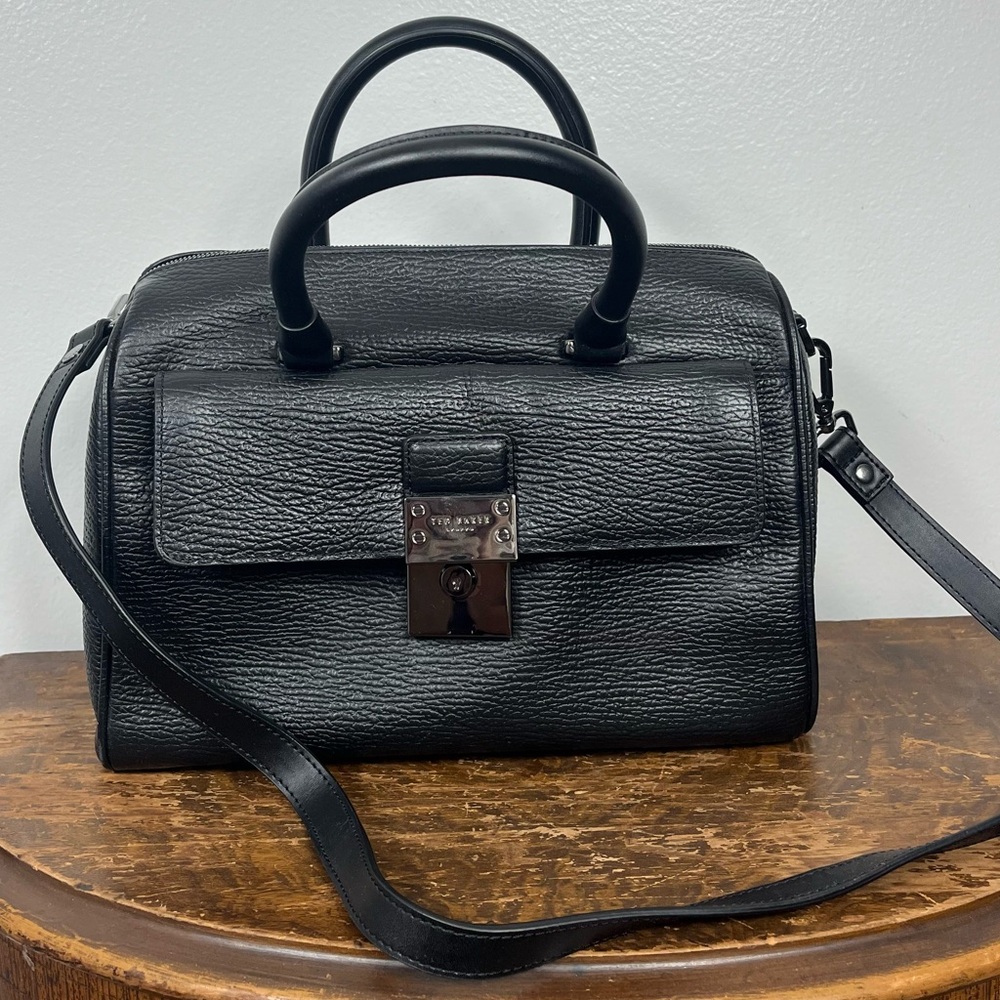 Ted Baker Manning Leather Lock duffle style purse